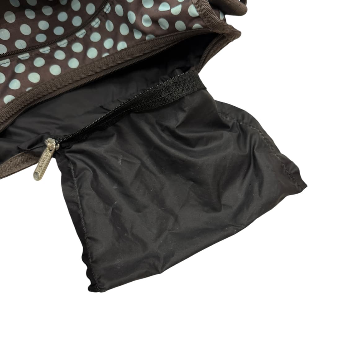 레스포삭 모리걸 도트 땡땡이 민트초코 브라운 크로스백 가방 상품이미지8