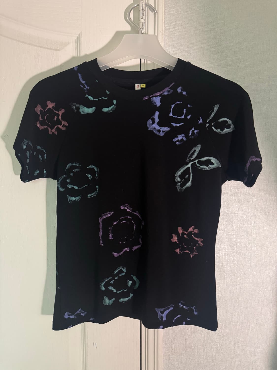 TEAK black flower top 상품이미지1