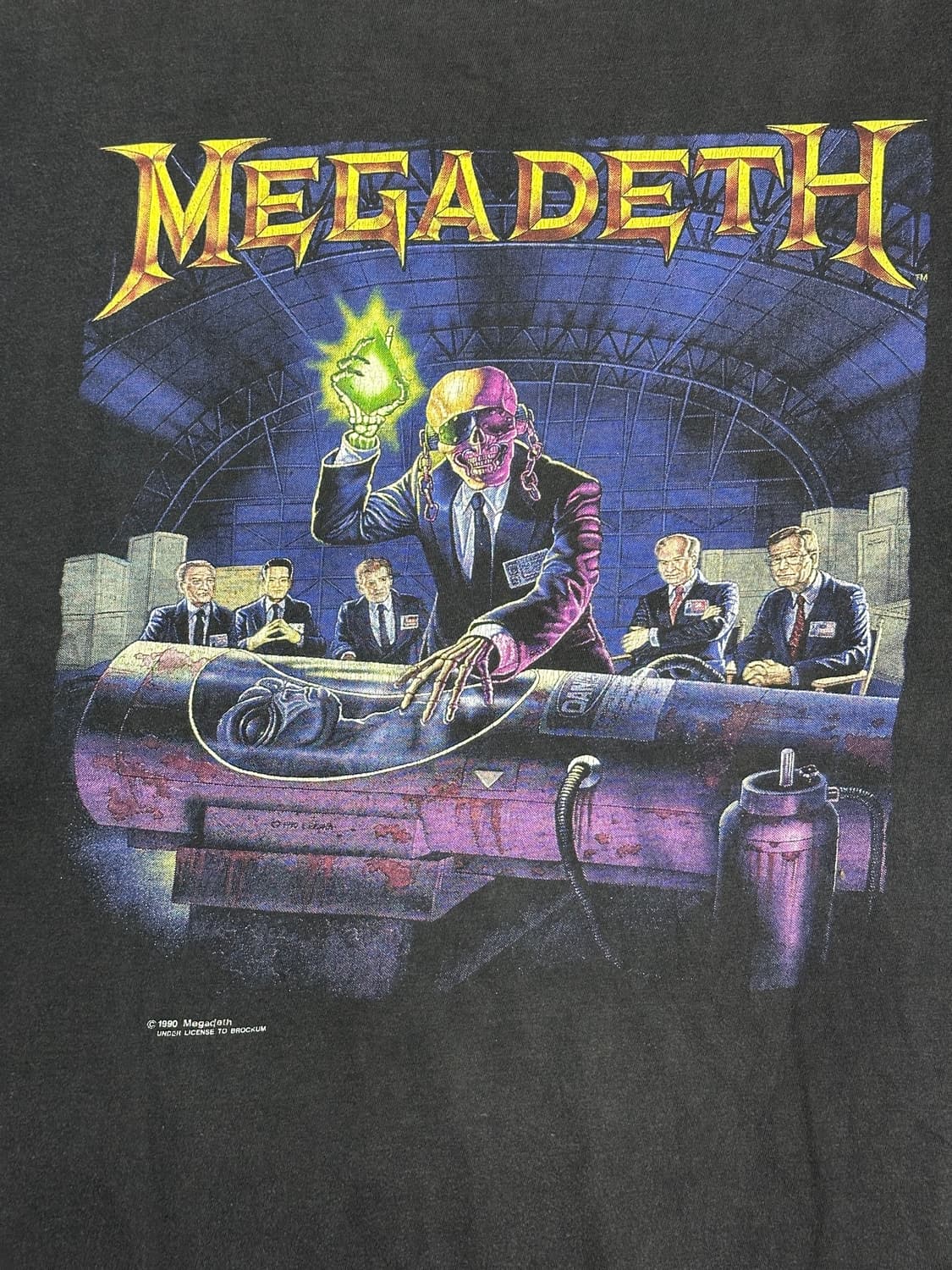 1991‘ Megadeth Rust In Peace 앨범 프로모 티셔츠  상품이미지3