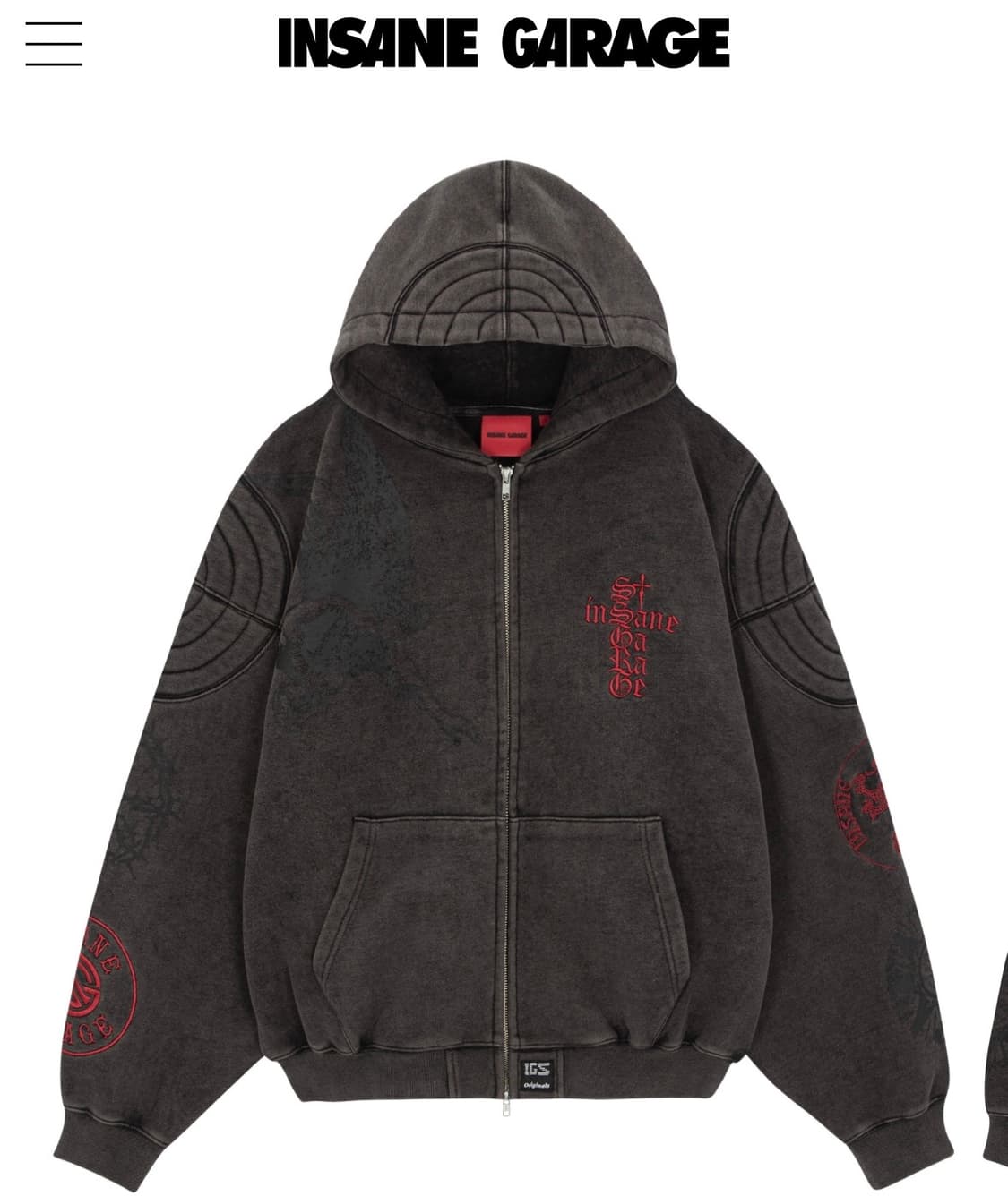 인세인개러지 후드집업 상품이미지2