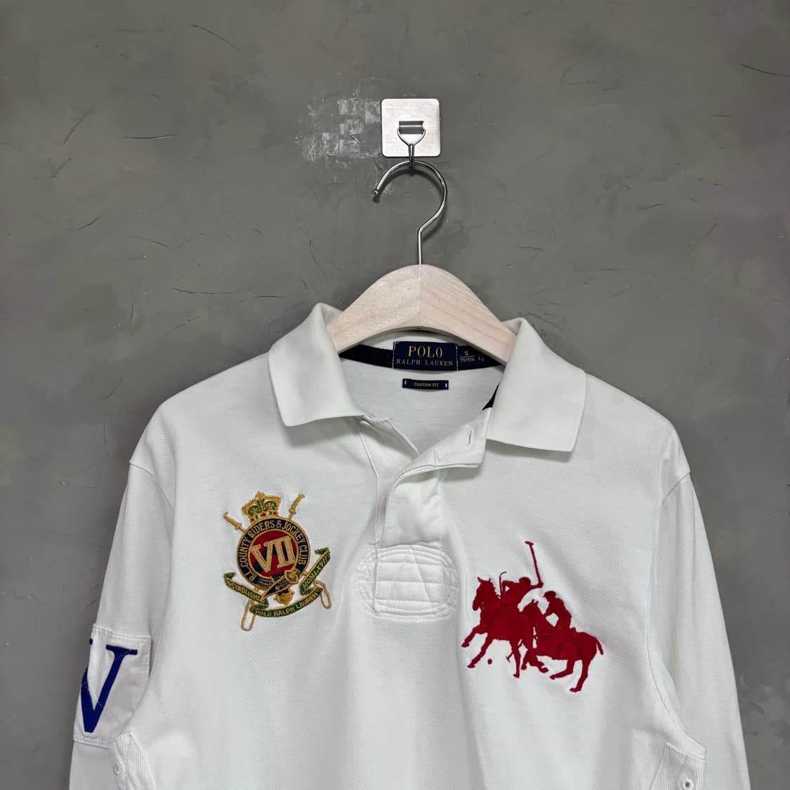 폴로 랄프로렌 빅포니 카라티 롱슬리브 화이트 상품이미지2