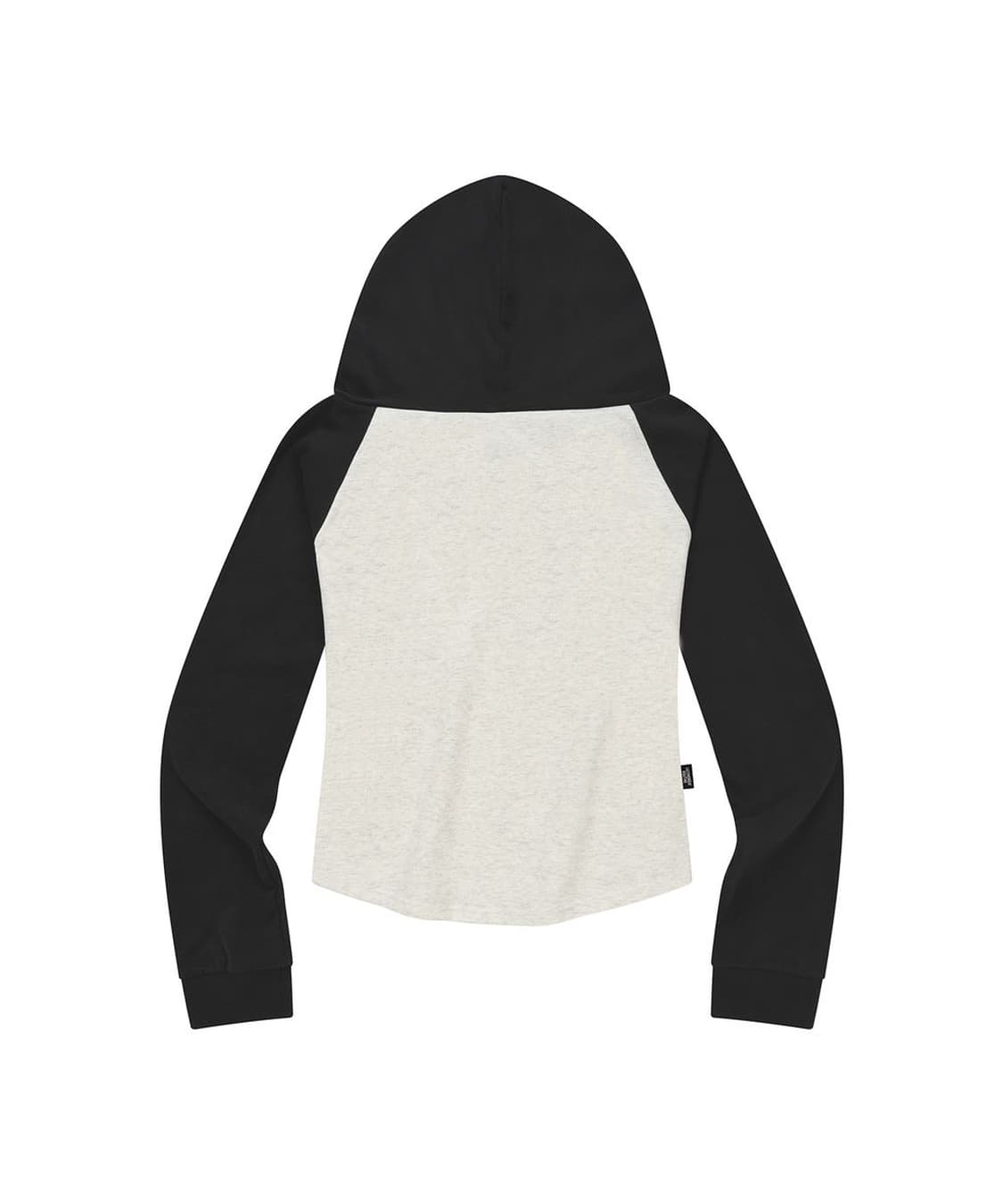 엘엠알 오프숄더 레터링 그래픽 후드 긴팔 티셔츠 OATMEAL 상품이미지4