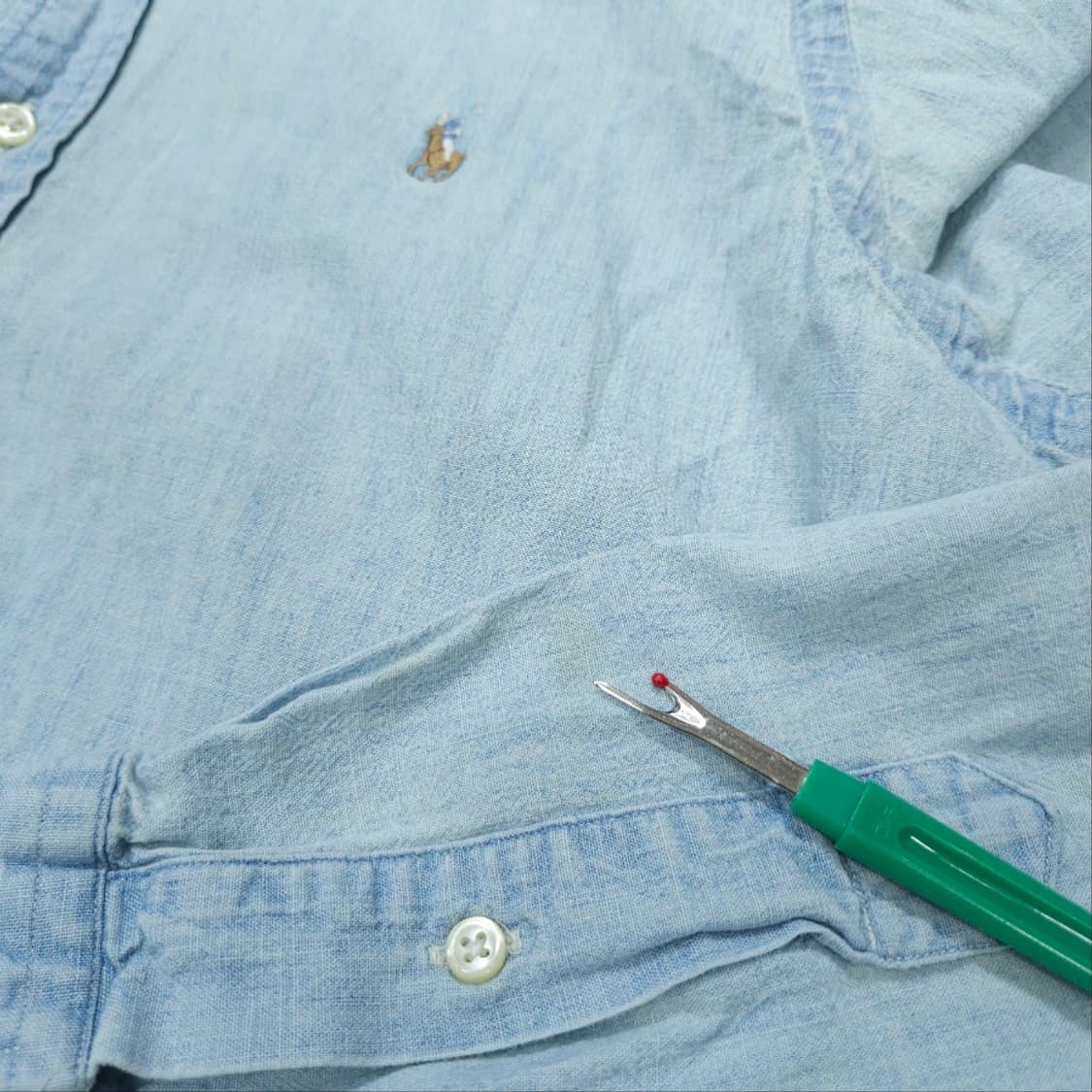 폴로 랄프 로렌 신형 샴브레이 셔츠 M 상품이미지9