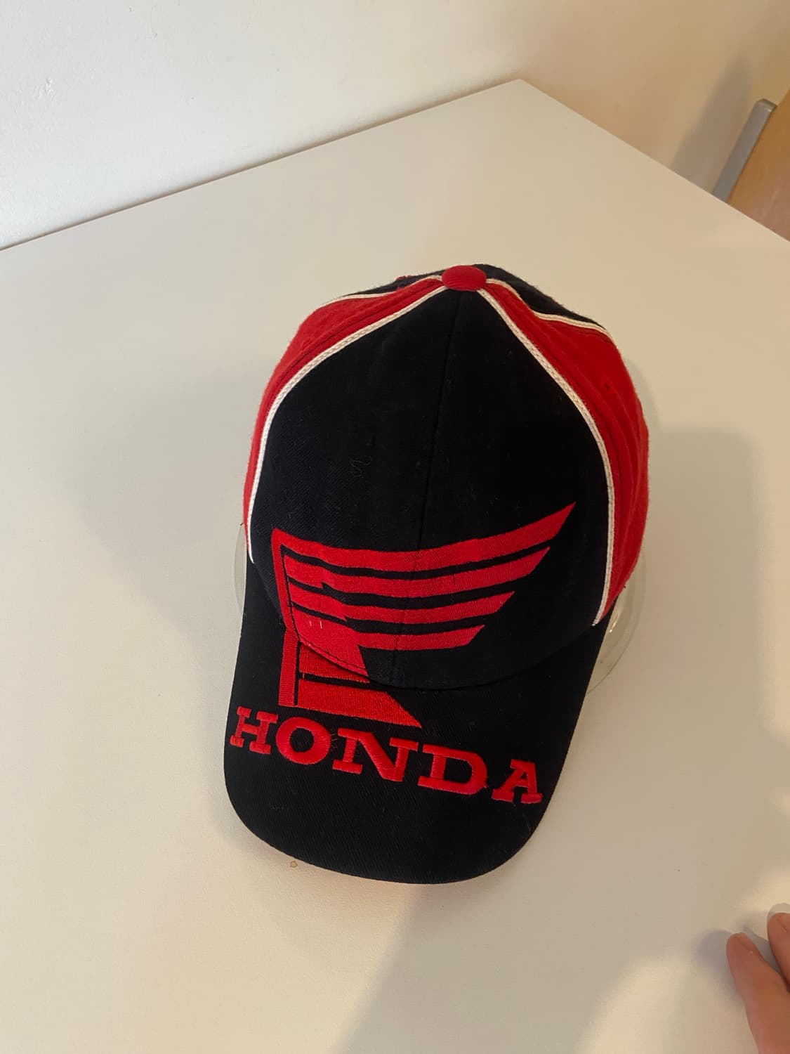 혼다 HONDA 볼캡 모자 블랙/레드 상품이미지5