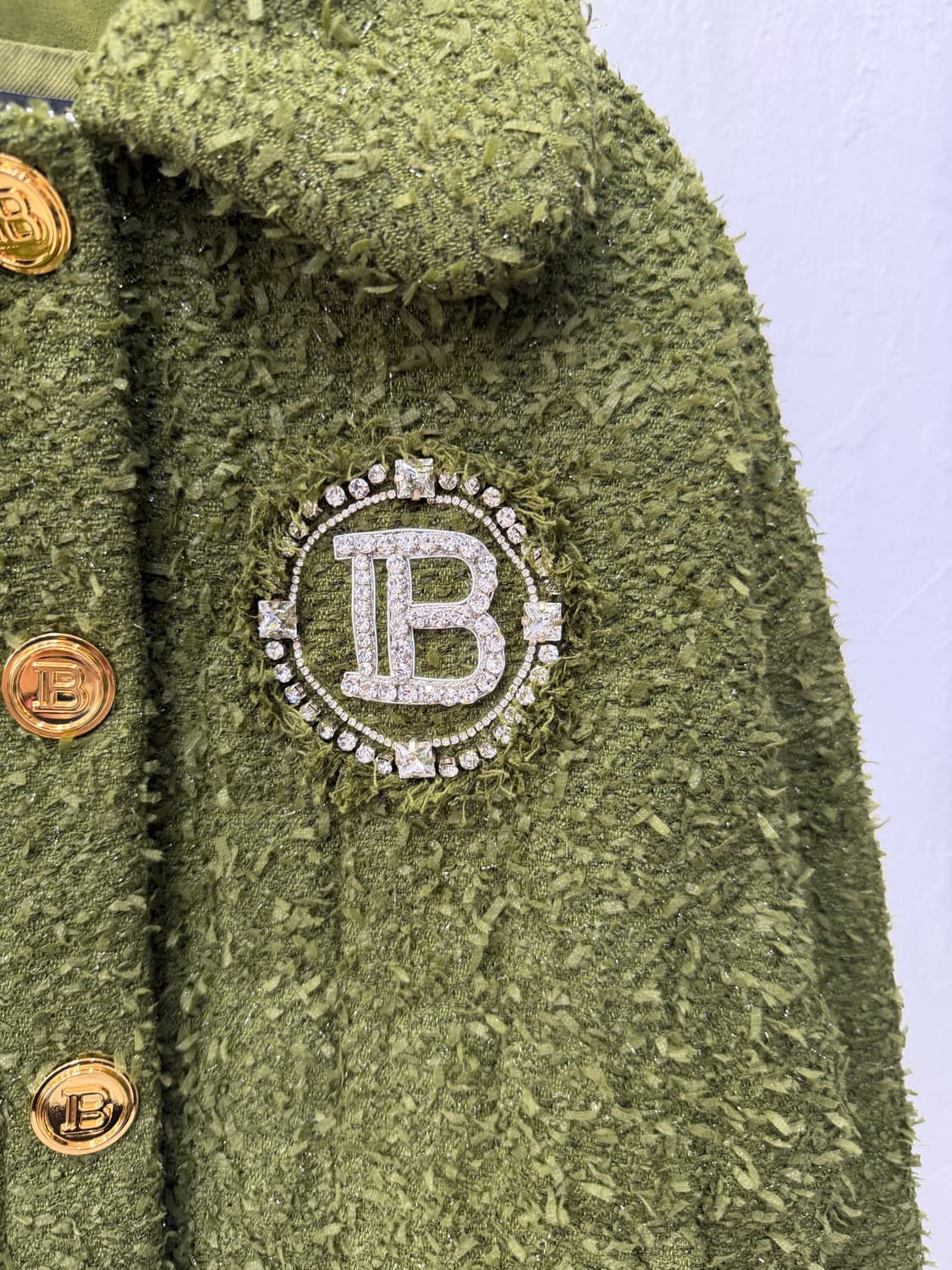 매장판정품) 발망 22ss 여성 트위드 봄버 자켓 34 상품이미지3