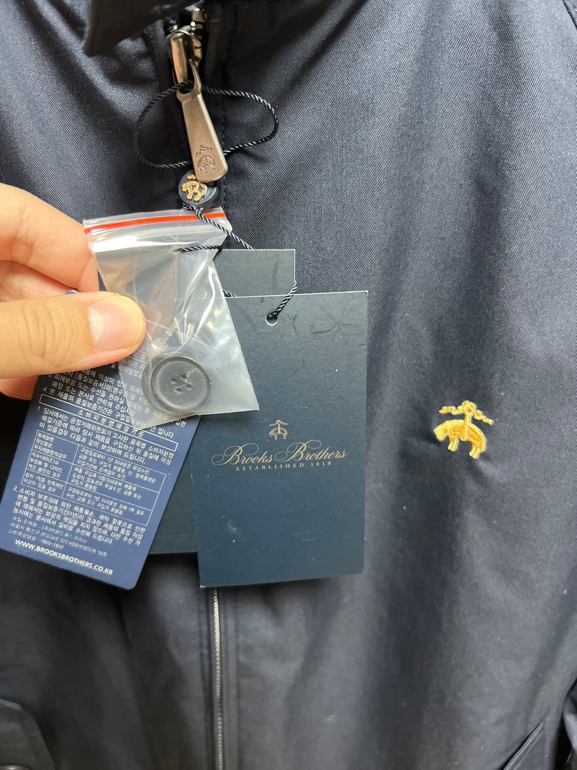 미사용 신품) 브룩스브라더스 블루종 네이비 M사이즈 상품이미지4