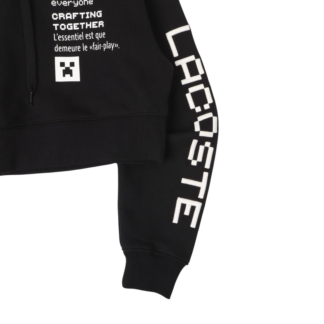 라코스테 x 마인크래프트 크롭 후드티 상품이미지3