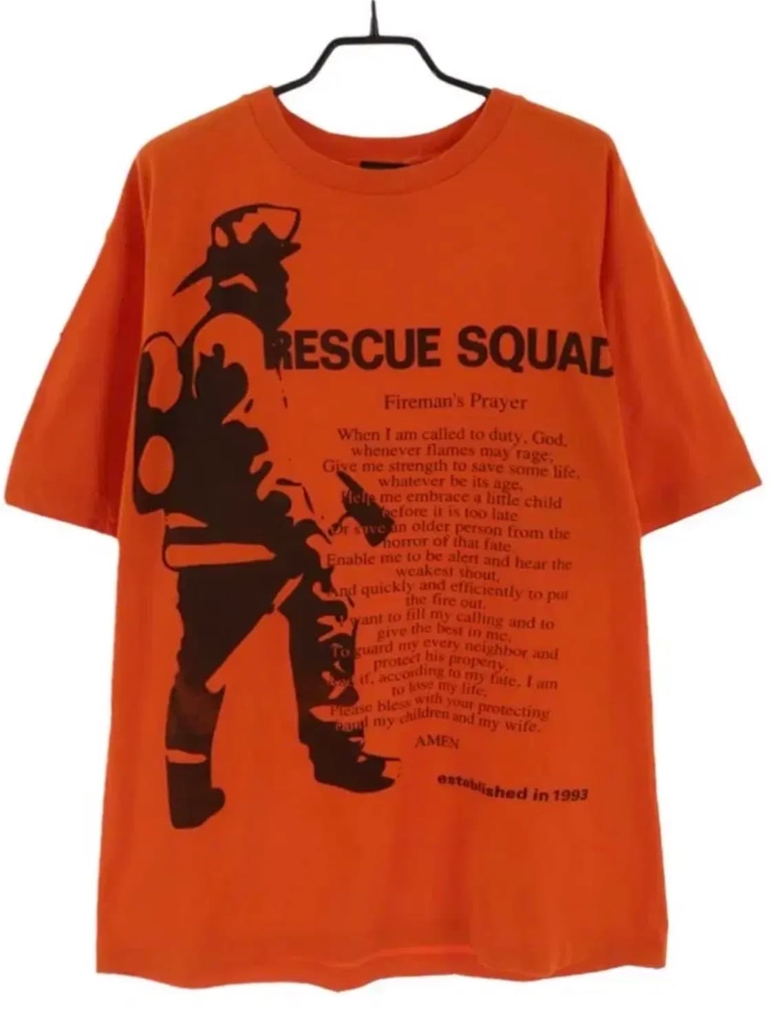 RESCUE SQUAD fireman 소방관티셔츠 상품이미지1