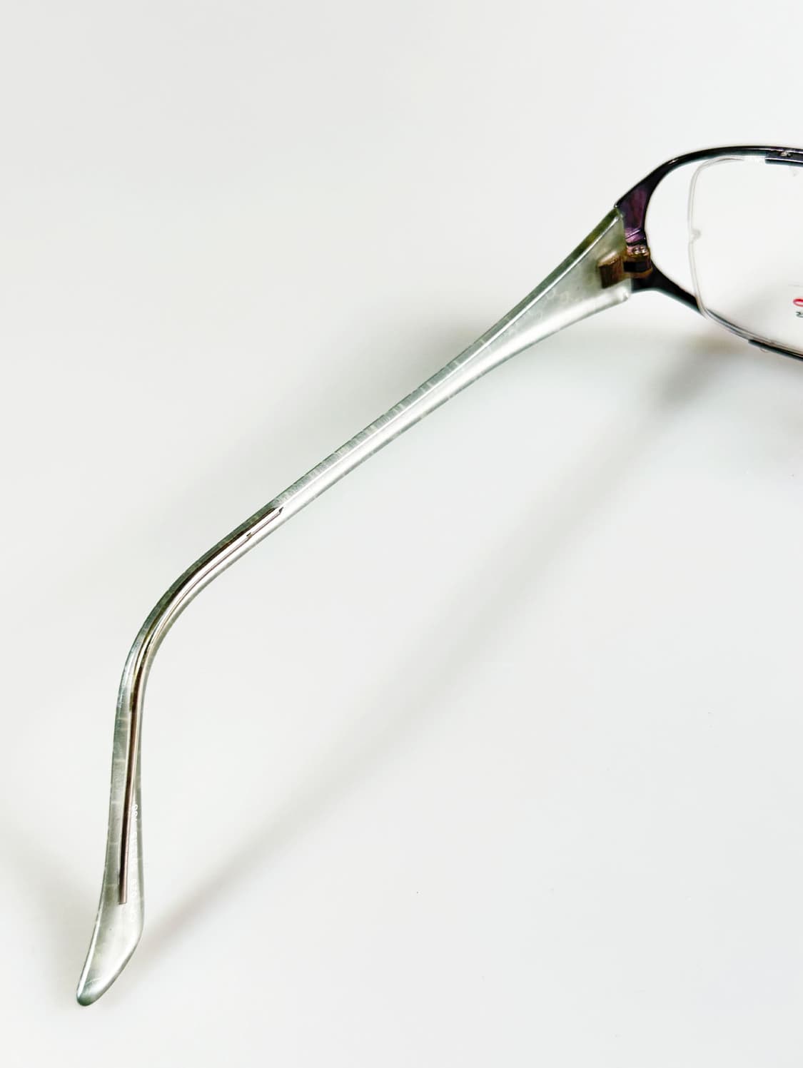 CAMO 슬림 스퀘어 건메탈 프레임 빈티지 안경 상품이미지7