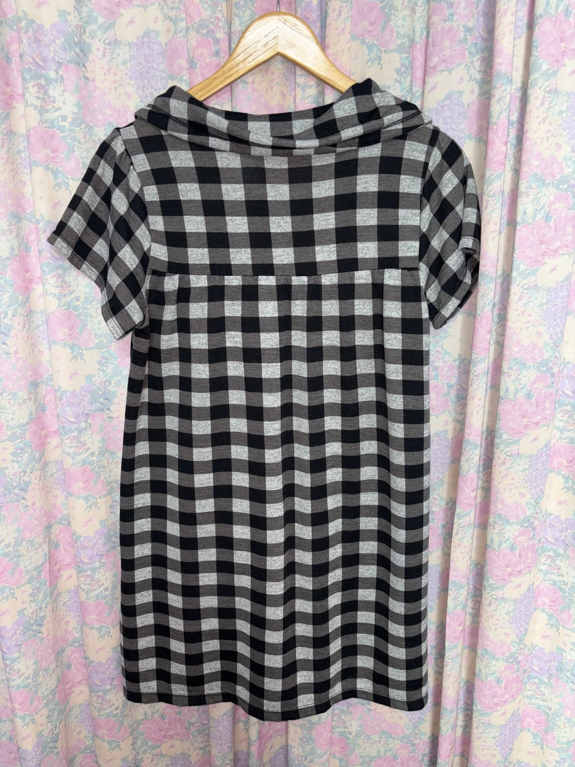 블랙 체크 카라 원피스 상품이미지9