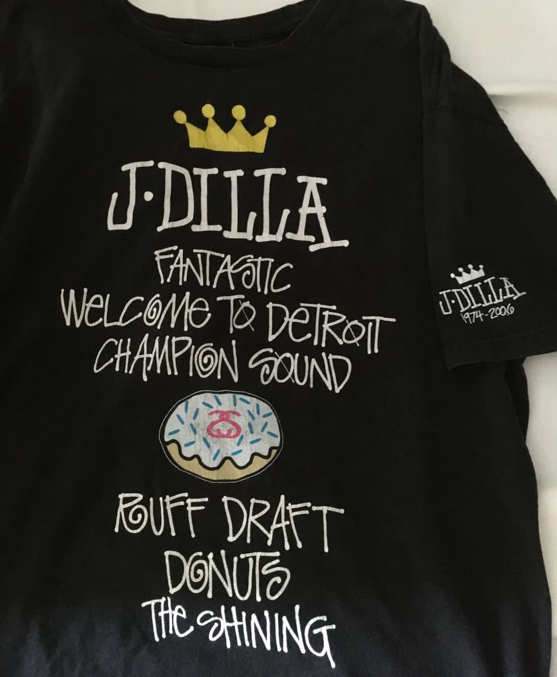 빈티지 스투시x제이딜라 추모 티셔츠 상품이미지2