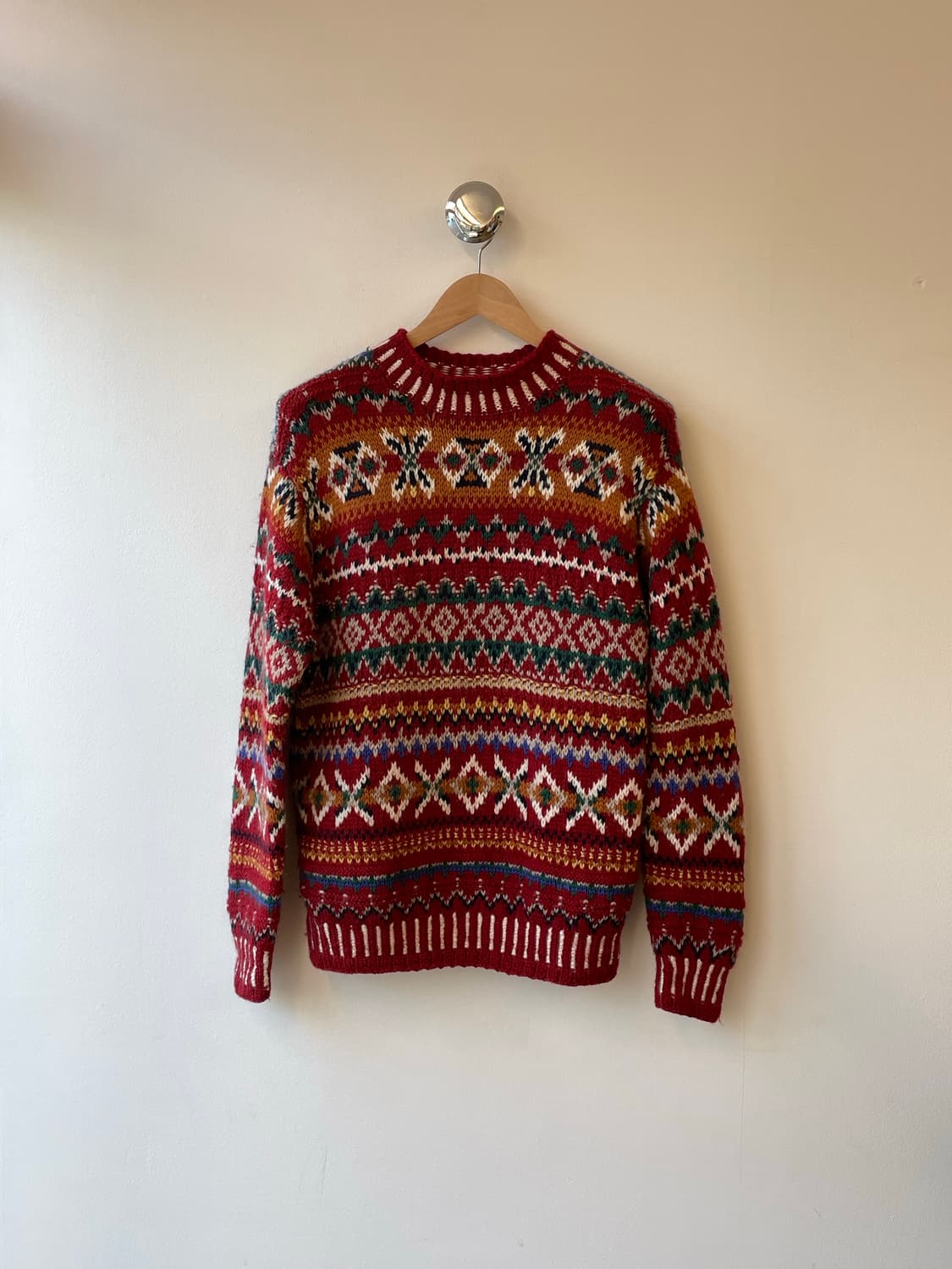 Vintage Fair isle wool sweater 페어아일 스웨터 상품이미지6