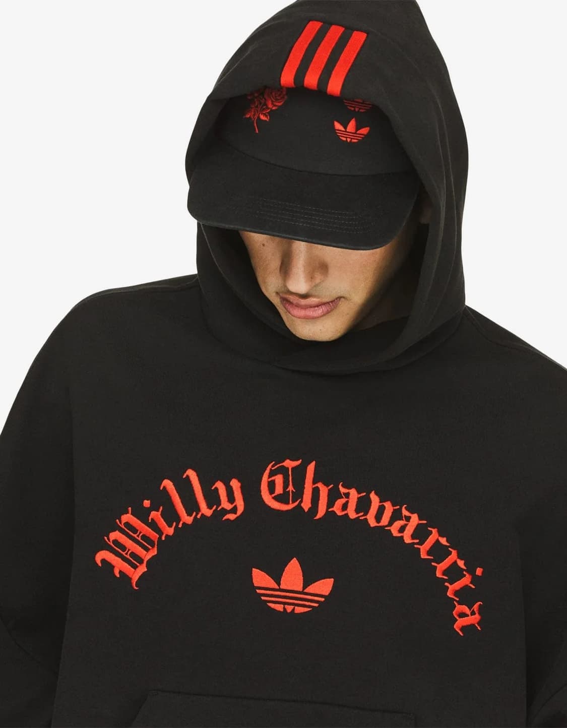 아디다스x윌리차바리아 후드, 롱쇼츠 셋업 2XL, L 상품이미지4