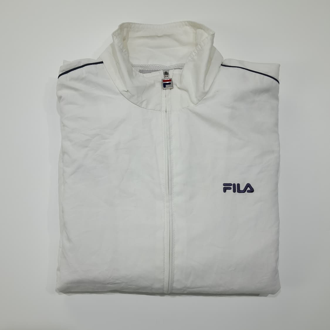 CL600 M 휠라 90s 말레이시아판  메쉬 라이닝 화이트 바람막이  상품이미지8