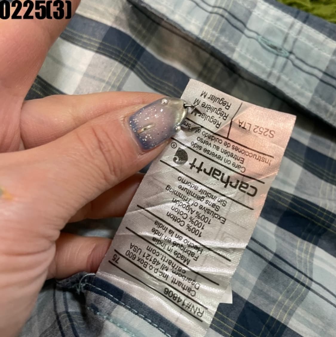 칼하트 체크 긴팔 셔츠 상품이미지5