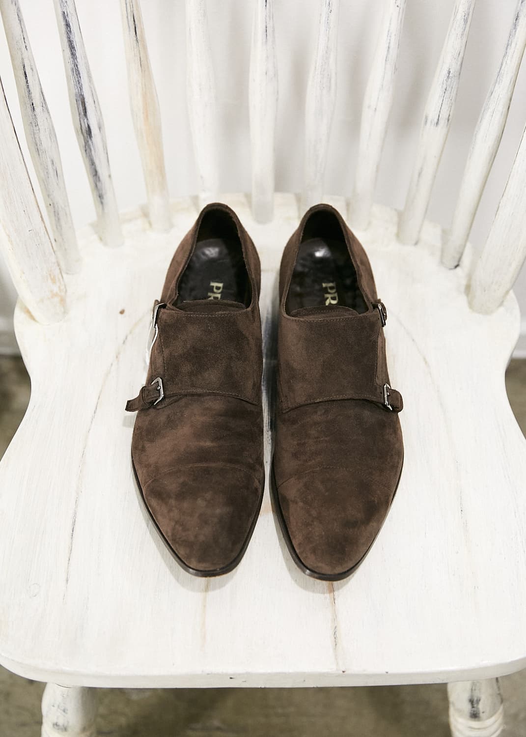 Suede Double Monk Strap Shoes 상품이미지2