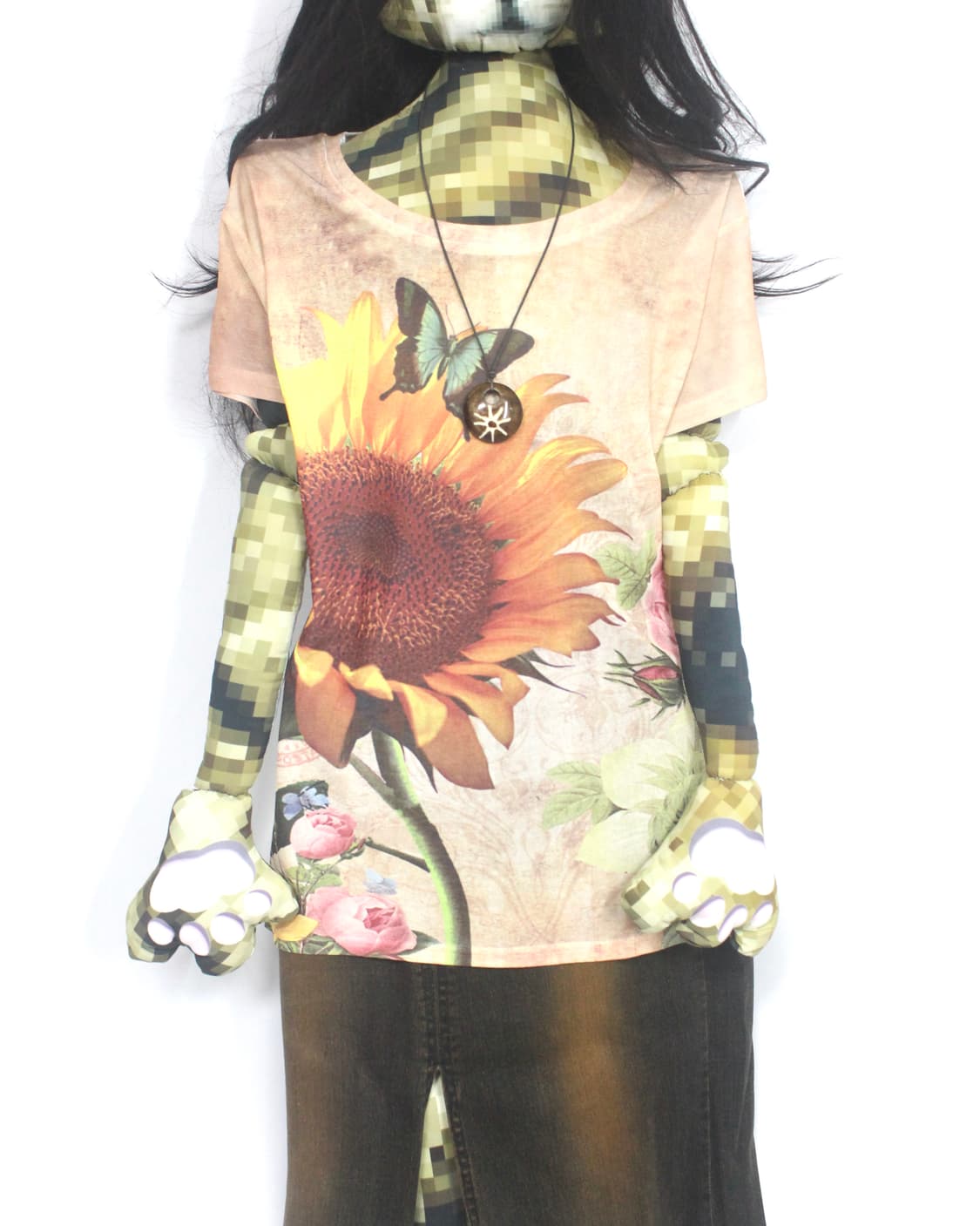 SunFlower graphics sheer t-shirt 상품이미지4