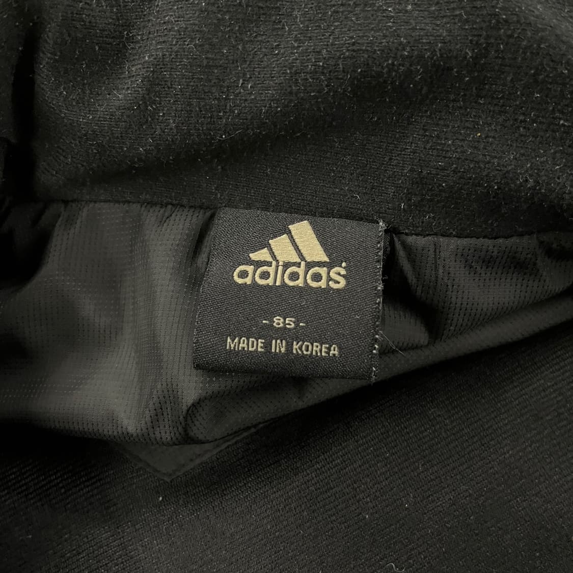 [정품/85] 아디다스 삼선 패딩 블랙 골드 b15 상품이미지5