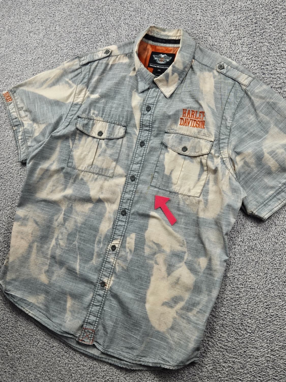 할리데이비슨 반팔 셔츠 커스텀 ( 2XL ) / 11939 상품이미지4