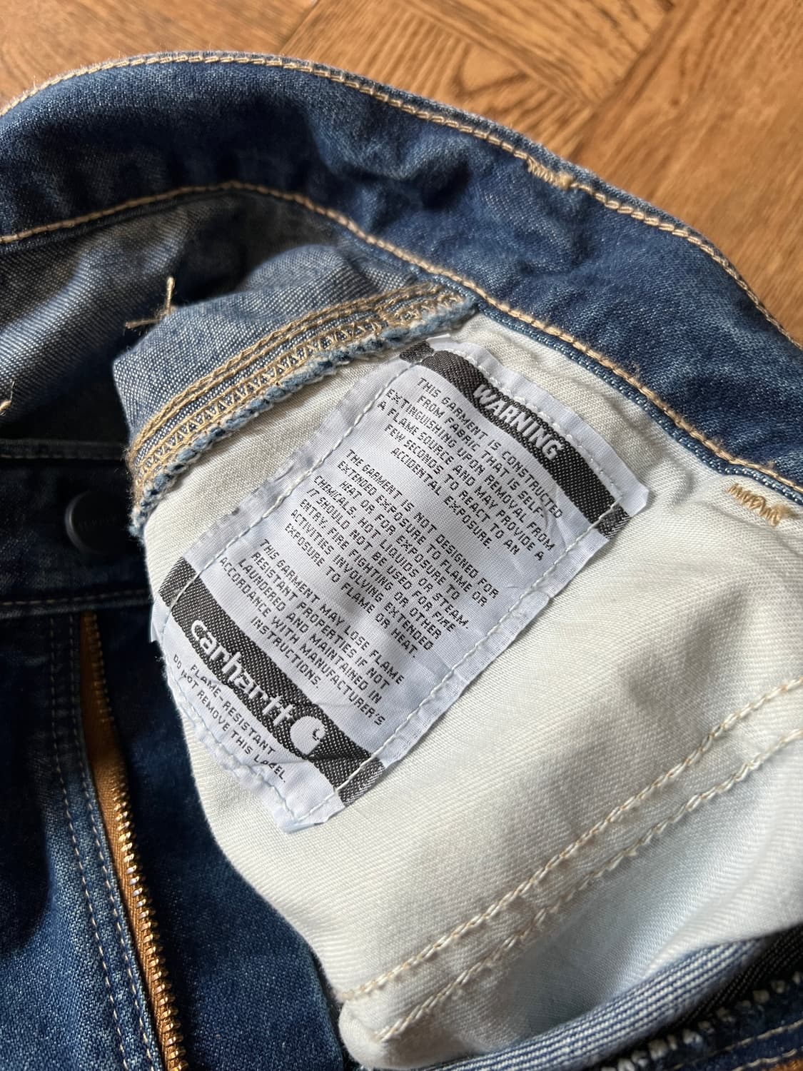 [31]칼하트FR USA 진청 싱글니 카펜터 워크 데님 팬츠 상품이미지7