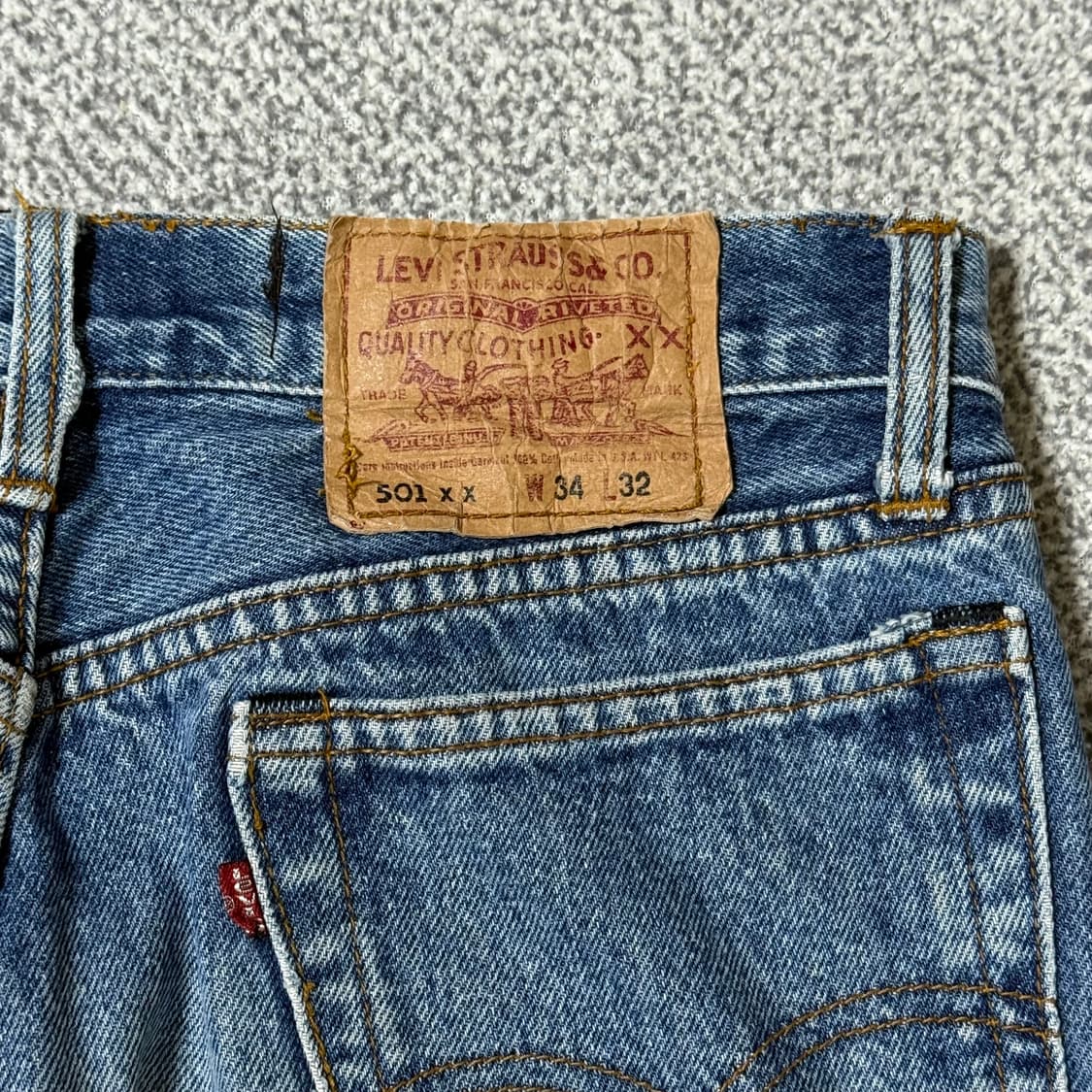 리바이스 501 연청 데님 30-31 추천 상품이미지9