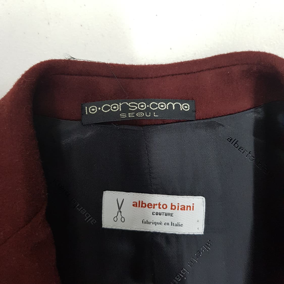 알베르토 비아니 로로피아나 울소재 싱글 코트 38사이즈 상품이미지7