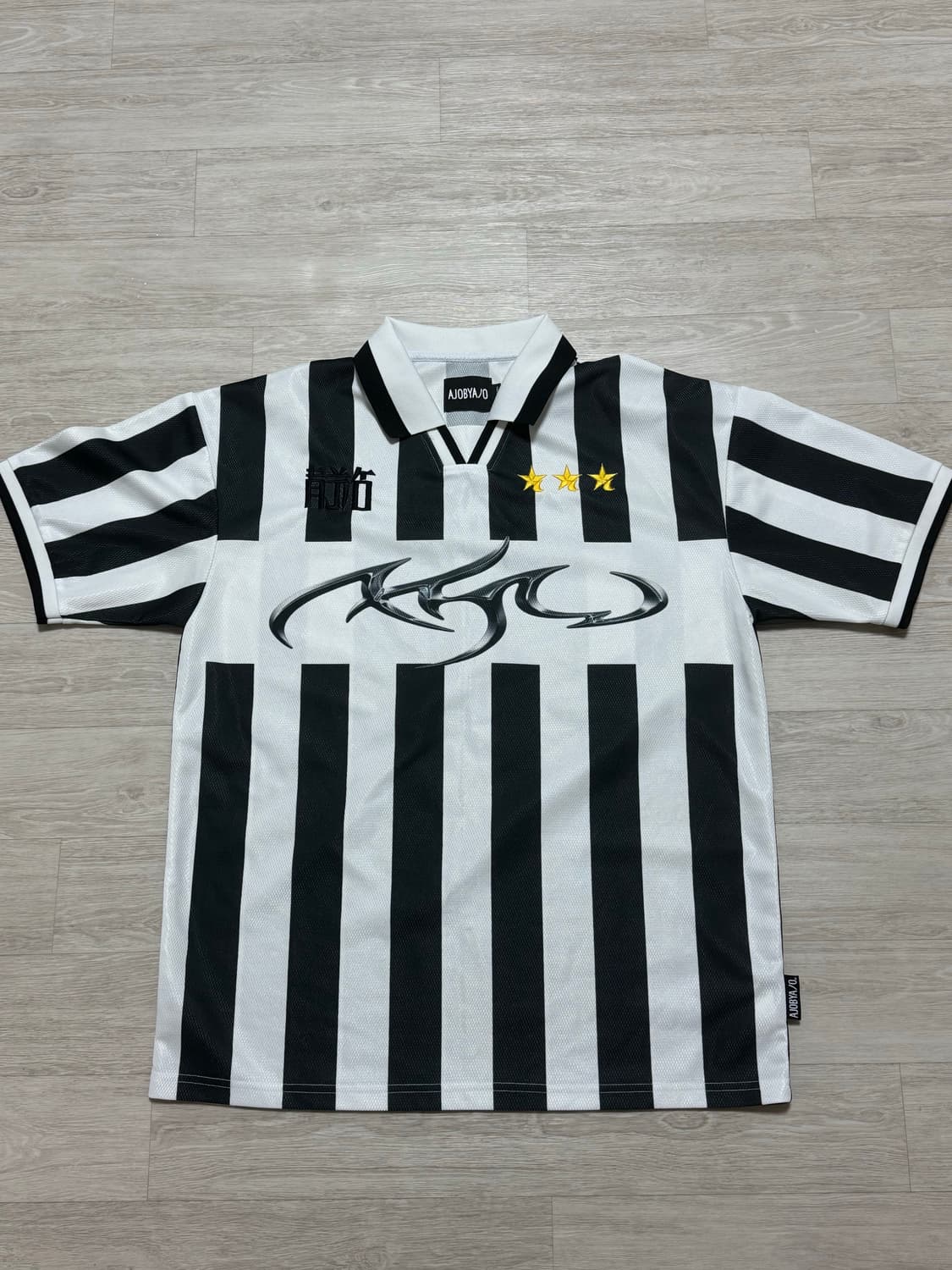 AJOBYAJO tribal ajo soccer top(black) 상품이미지2