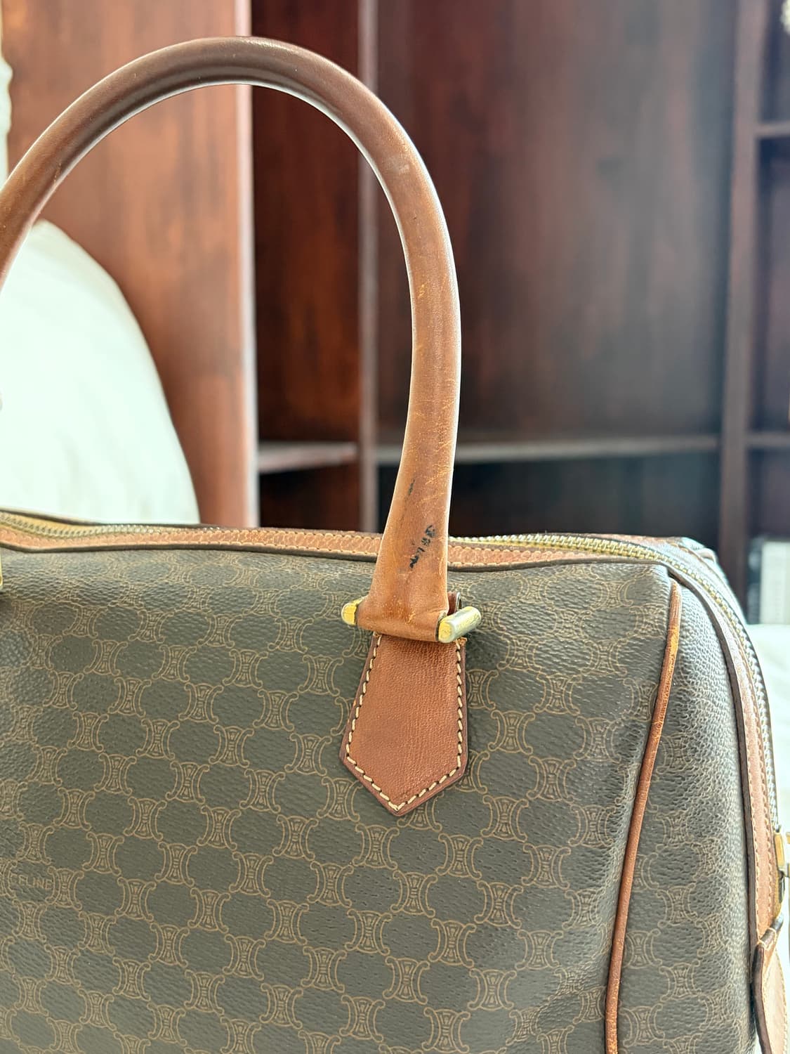 올드셀린느 마카담 미니보스턴 브라운 상품이미지6