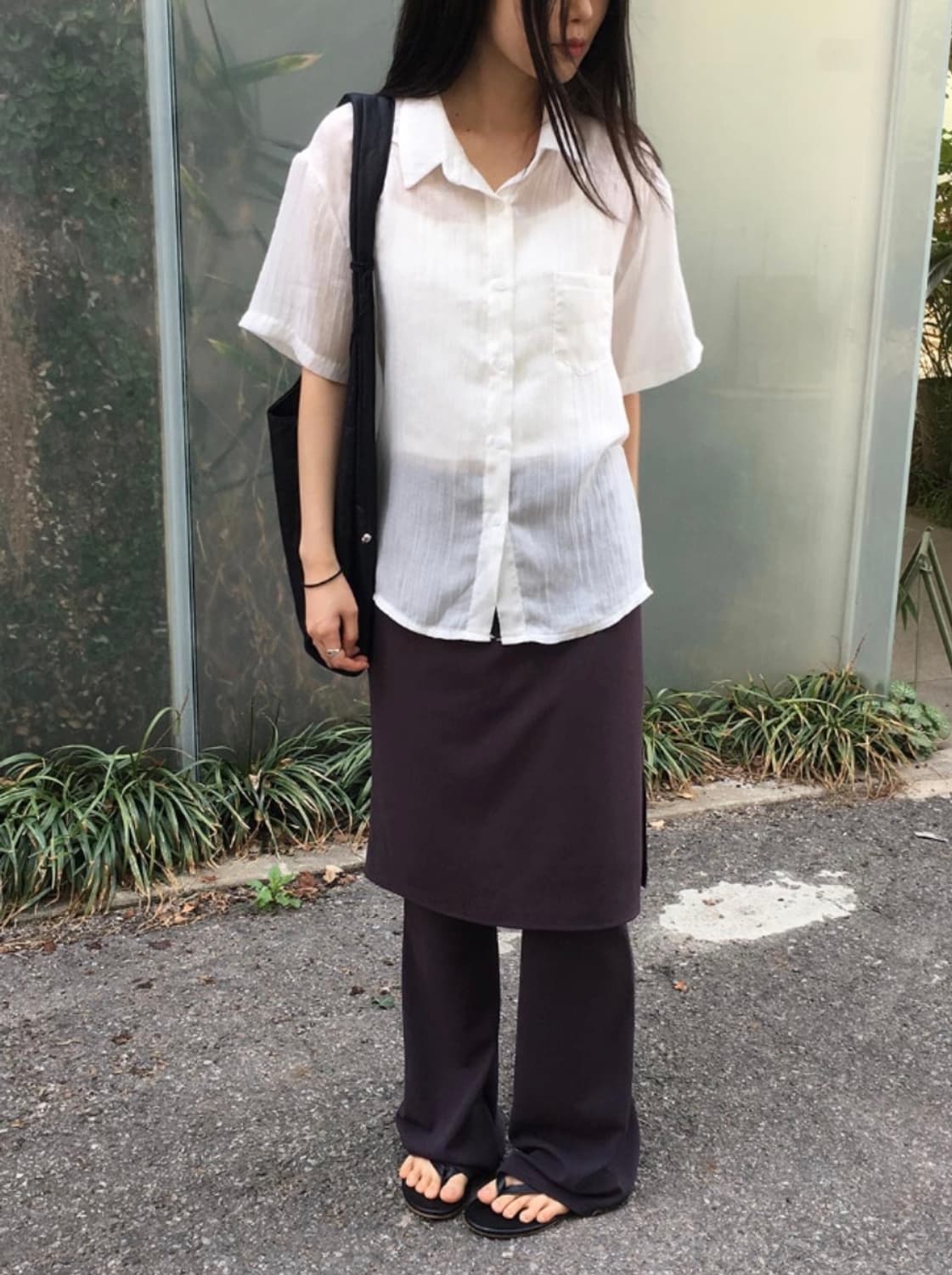 히어린 스커트 레이어드 팬츠 상품이미지2