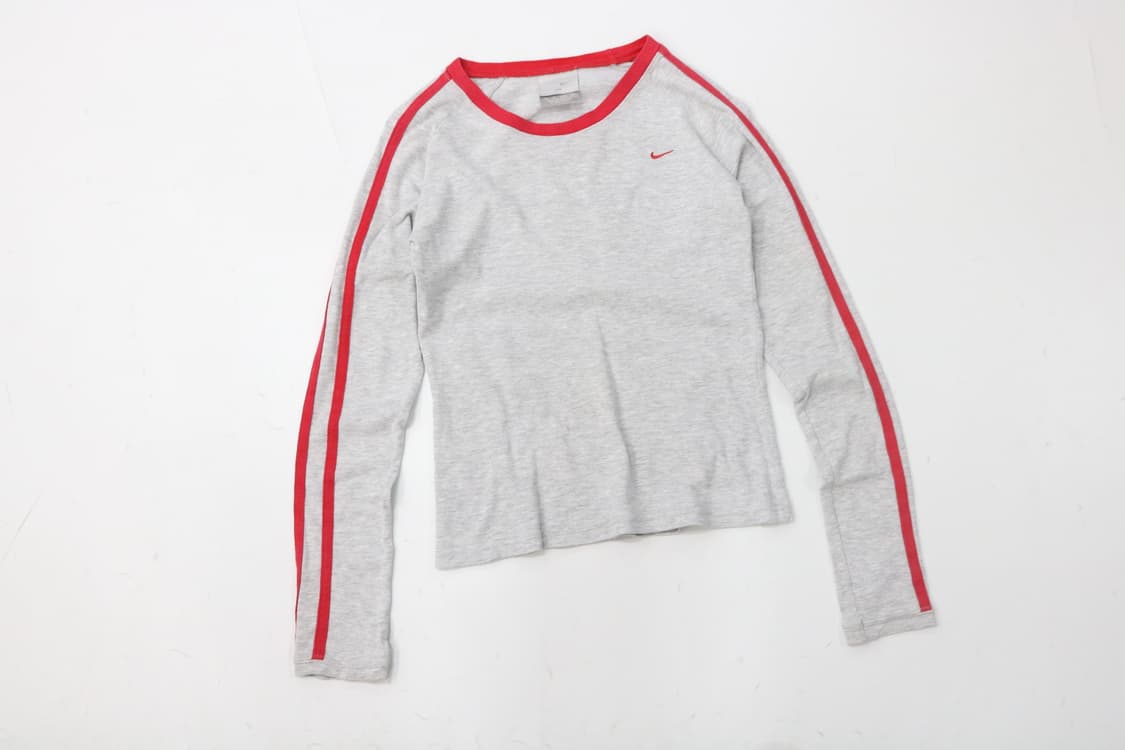 Nike 나이키 빈티지 레드 라인 넘버링 롱슬리브 티셔츠 (XS) 상품이미지2