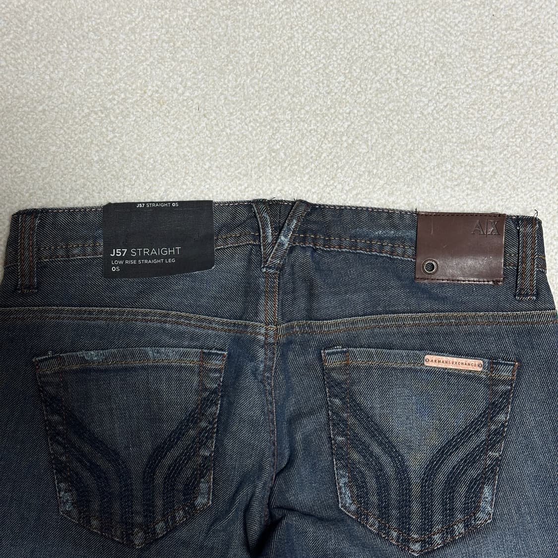 아르마니 익스체인지 로우라이즈 스트레이트 데님팬츠 상품이미지3