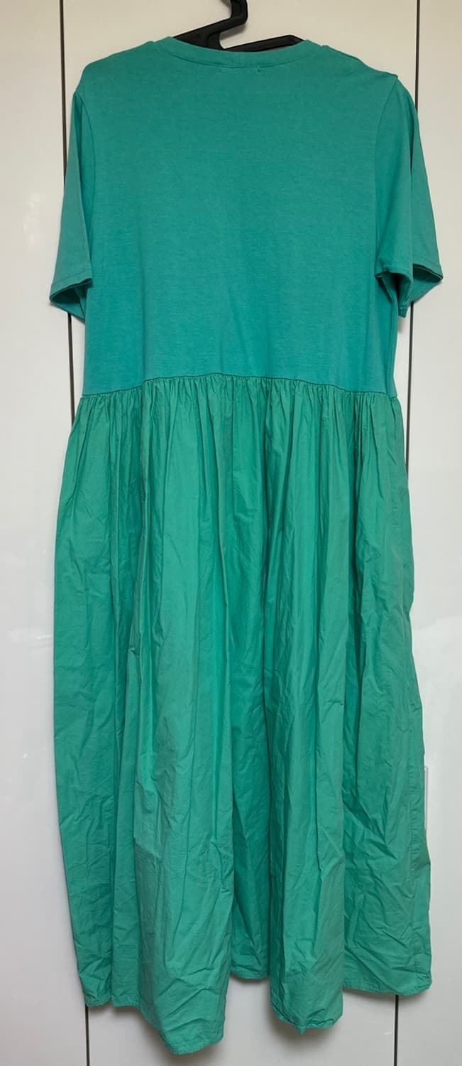 J&J 그린색 반팔 롱 원피스 상품이미지5