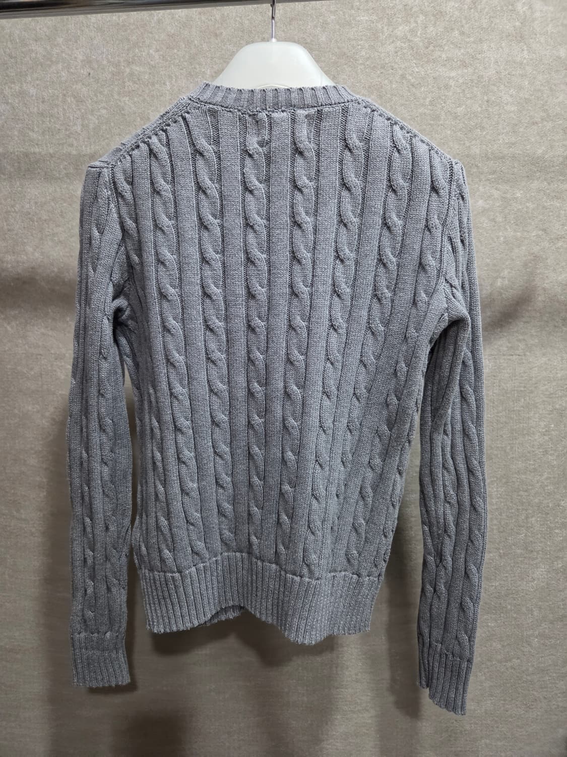 여성 XS 폴로 케이블 니트 긴팔 상품이미지2