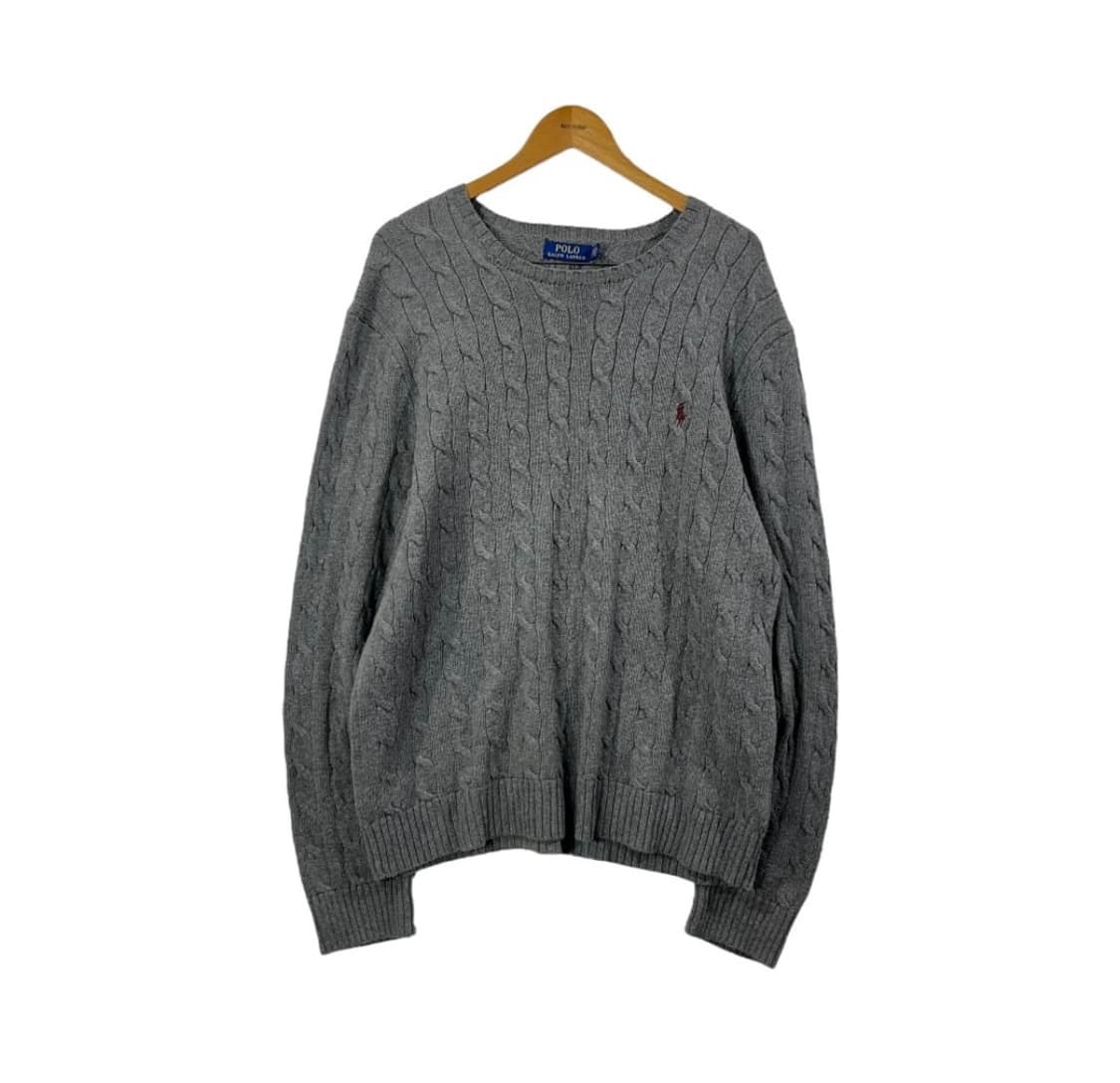 polo 케이블 니트 스웨터 상품이미지1