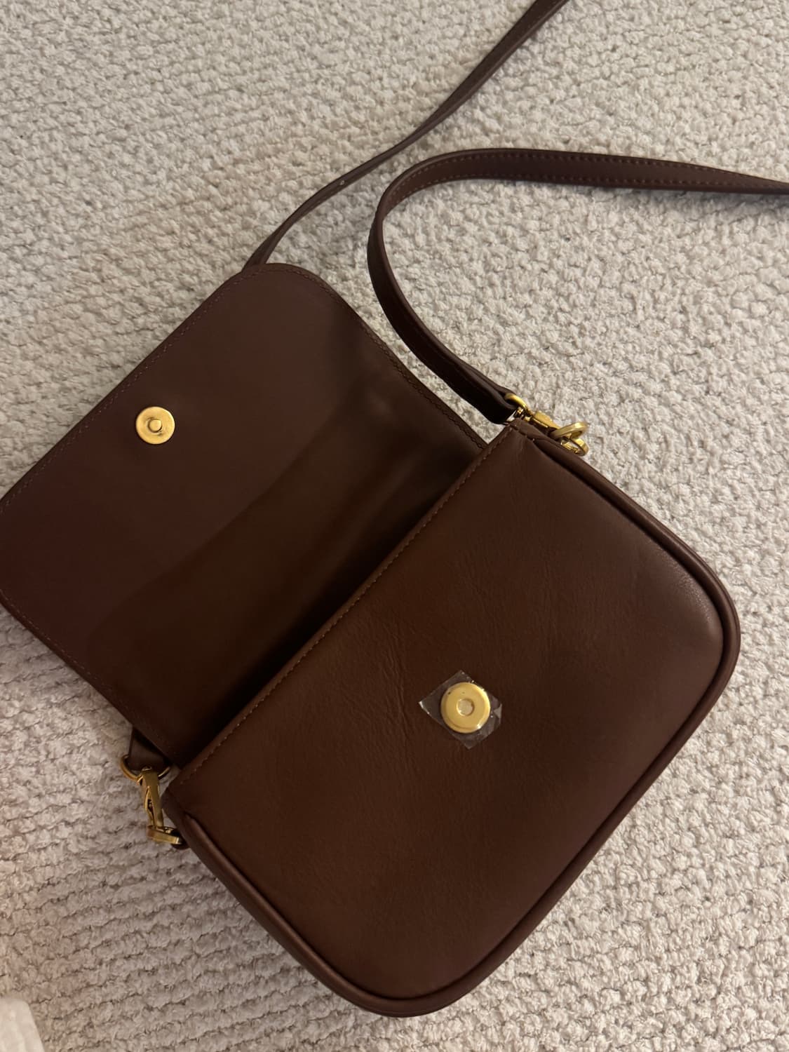 브라운 크로스백(이태리 천연 소가죽) 상품이미지6