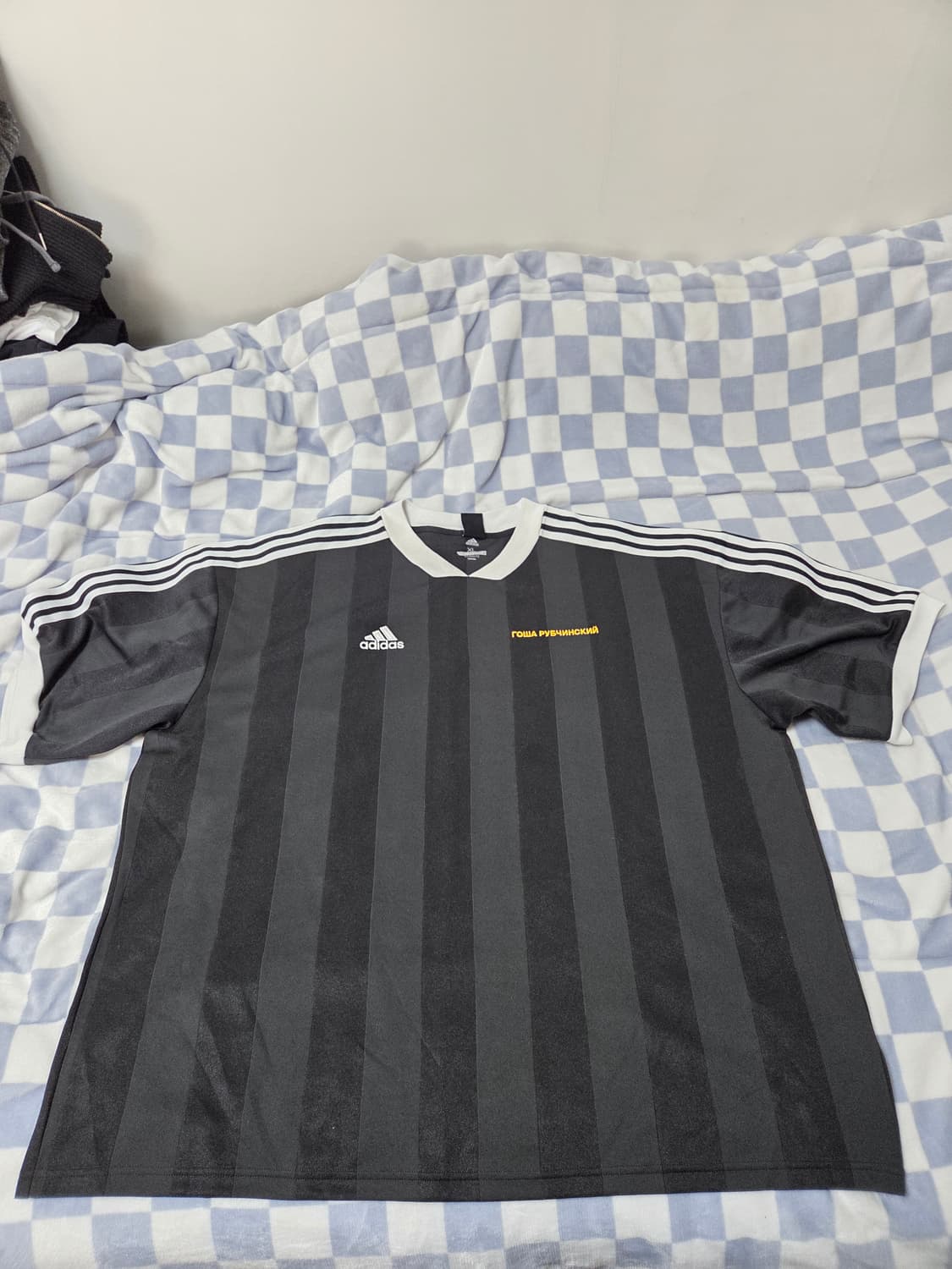 아디다스 GOSHA 고샤 루브친스키 콜라보 블랙 사커 져지 티셔츠 XL 상품이미지1