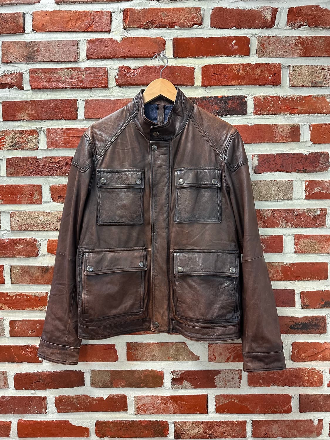 (L)마시모두띠 리얼레더 램스킨 자켓 상품이미지1