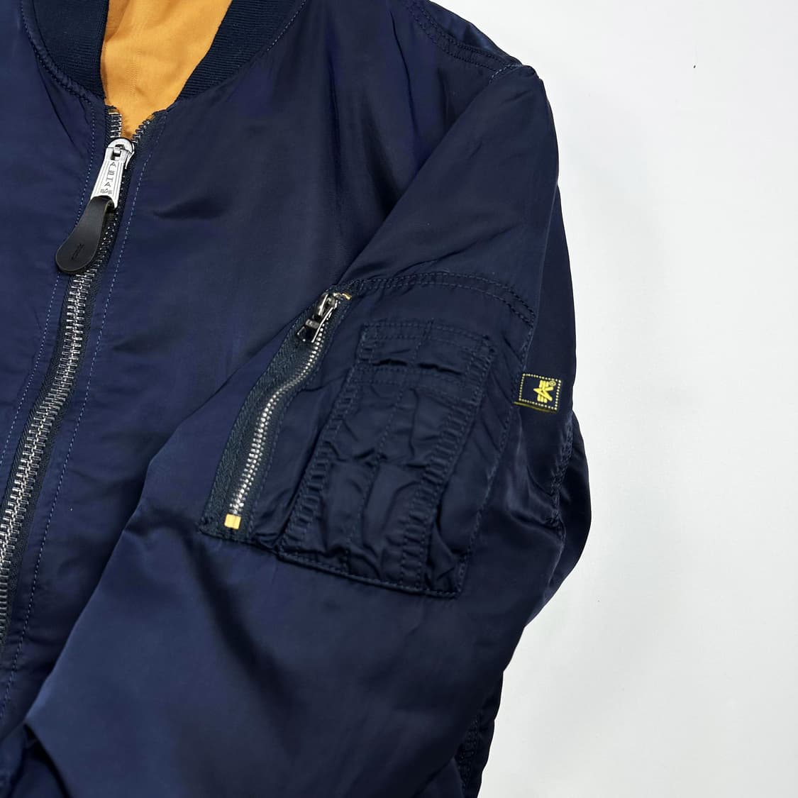 알파인더스트리 베이직 MA-1 항공점퍼 네이비 XL 상품이미지3