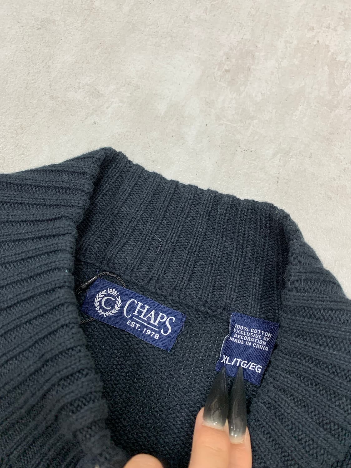 챕스 니트 패턴 집업 #411 상품이미지4