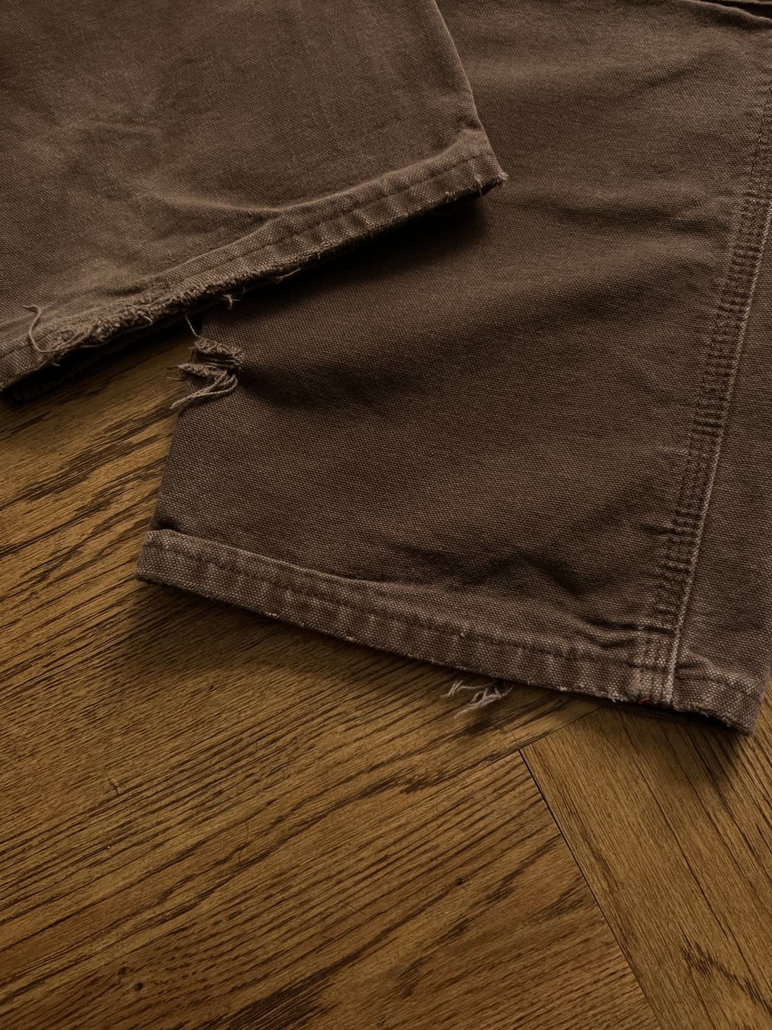 [32]칼하트 USA 덩가리핏 다크브라운 더블니 워크 팬츠 상품이미지6