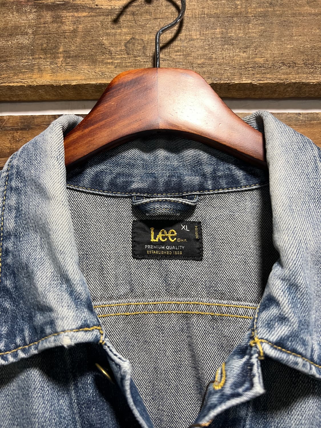 [XL]Lee USA 빈티지 워싱 데님 트러커 자켓 상품이미지2