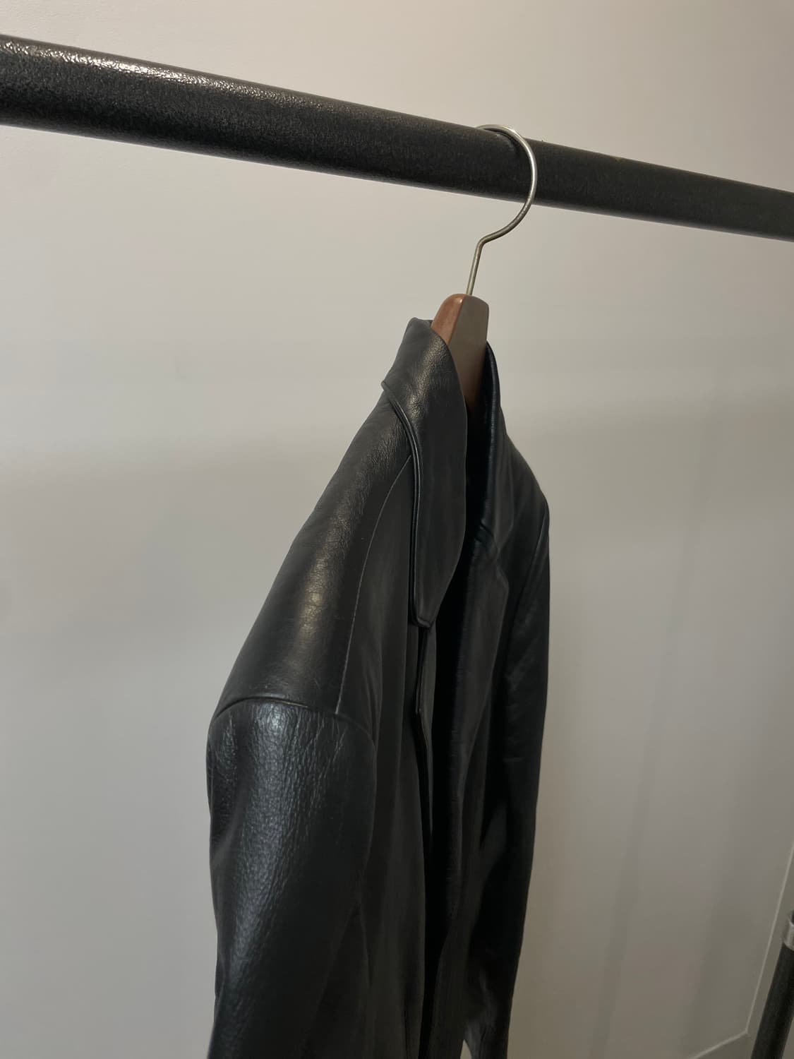 (100) Skinfactory 소가죽 3버튼 레더 자켓 상품이미지2