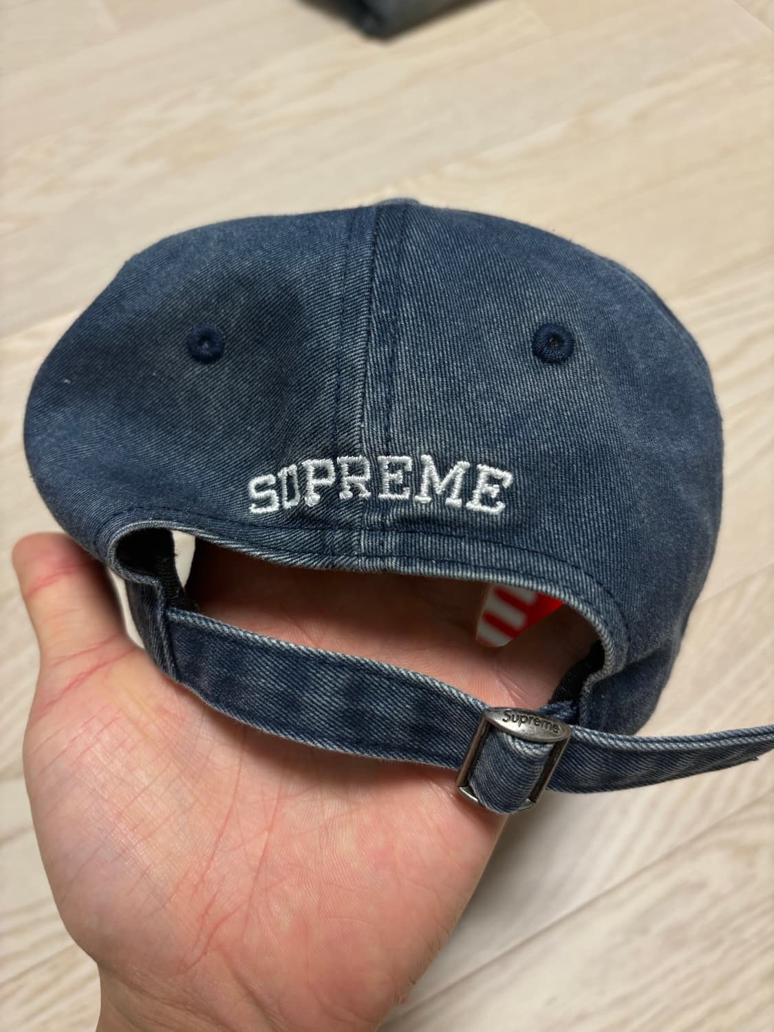 슈프림 22fw 피그먼트 6패널캡 인디고 상품이미지3