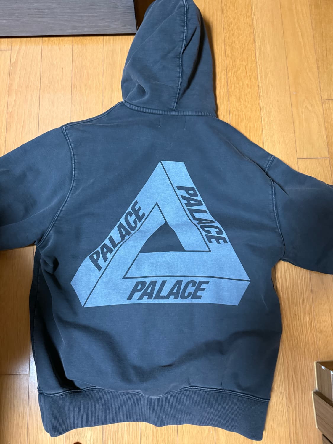 [M] 팔라스 워시드 아웃 트라이퍼그 후드 블랙 상품이미지3