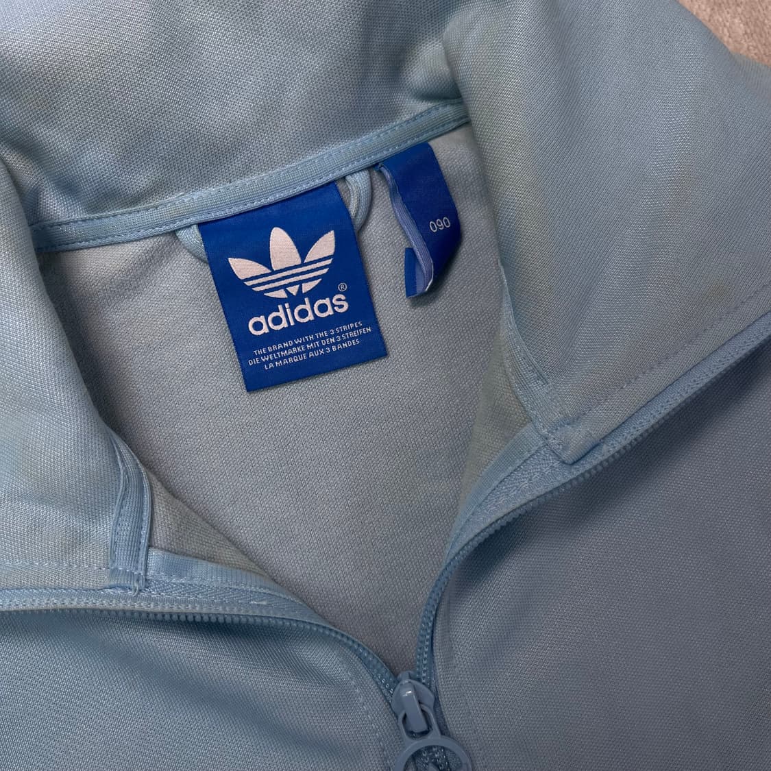 95 아디다스 독일 스카이블루 트랙탑 져지 상품이미지3