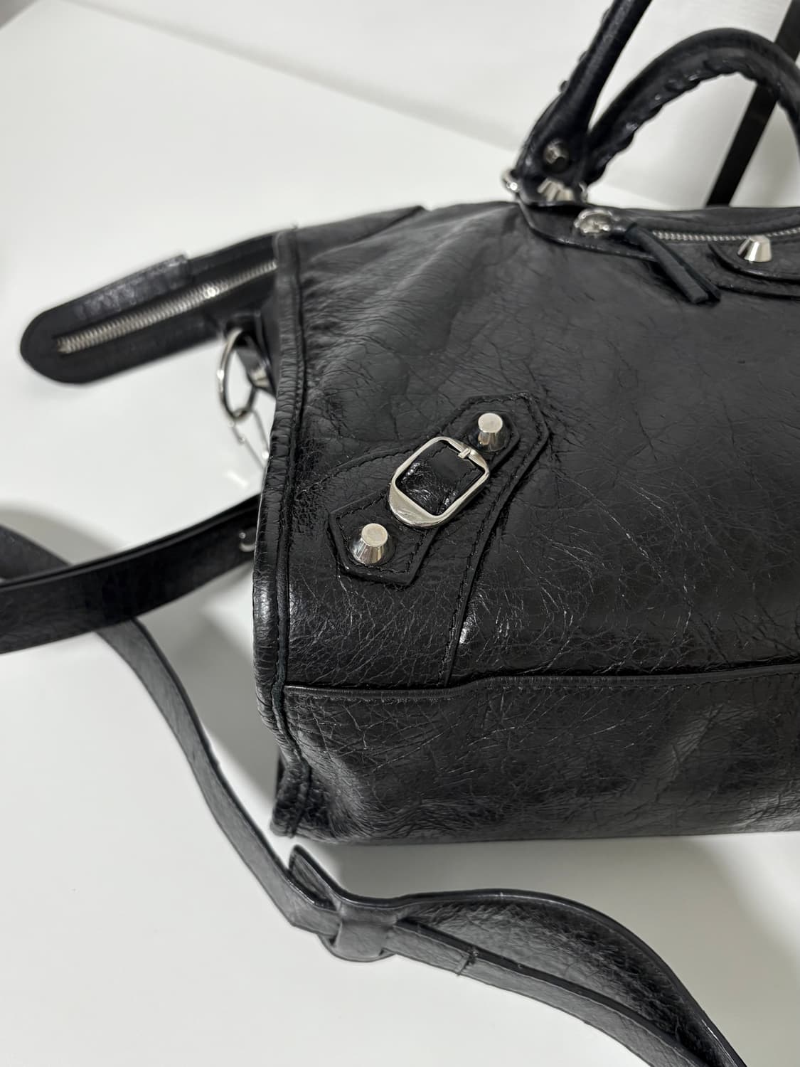 발렌시아가 시티 모터백 블랙 (크로스) 상품이미지5