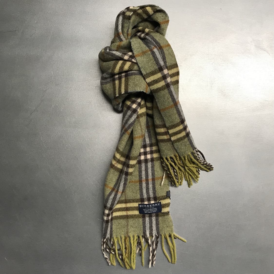 버버리 정품 램스울 머플러 그린 상품이미지1