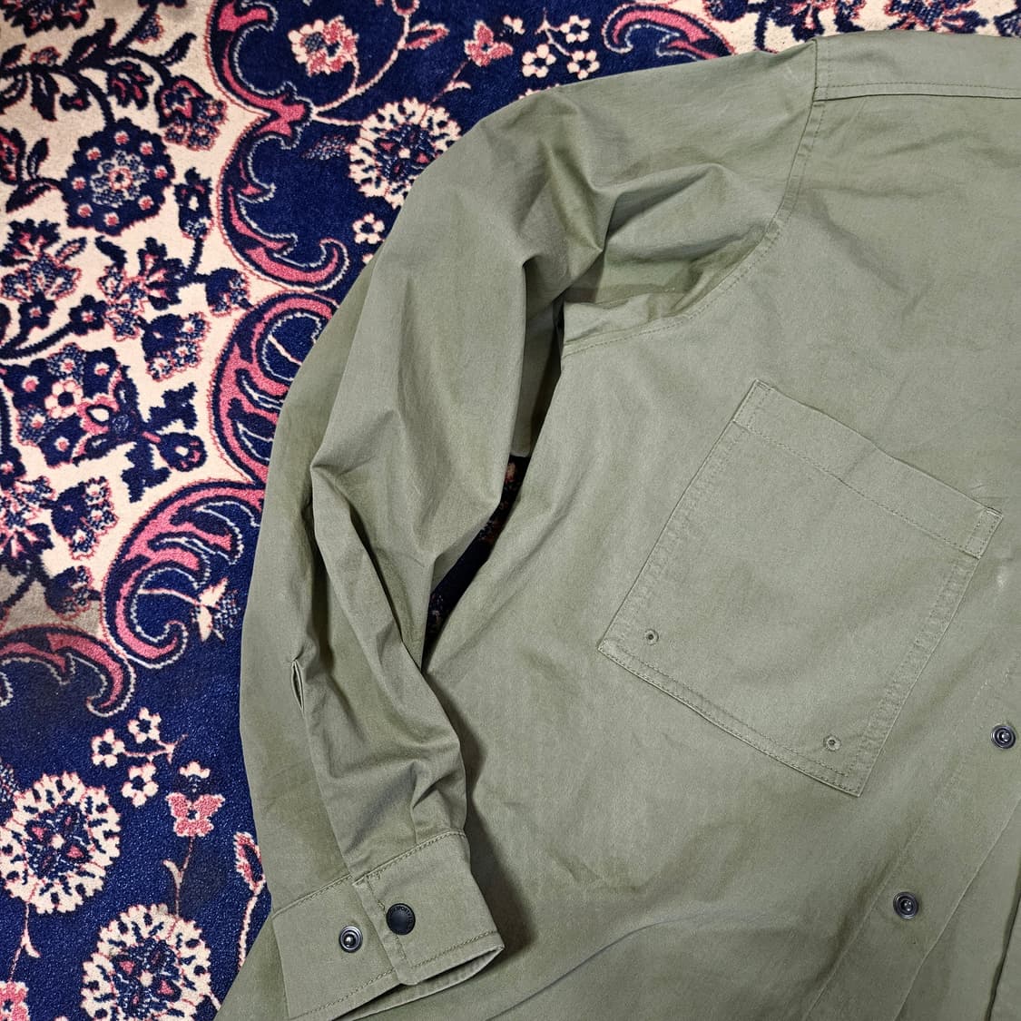 코오롱 21AW 카키 고프코어 버튼 셔츠 자켓 L 상품이미지4