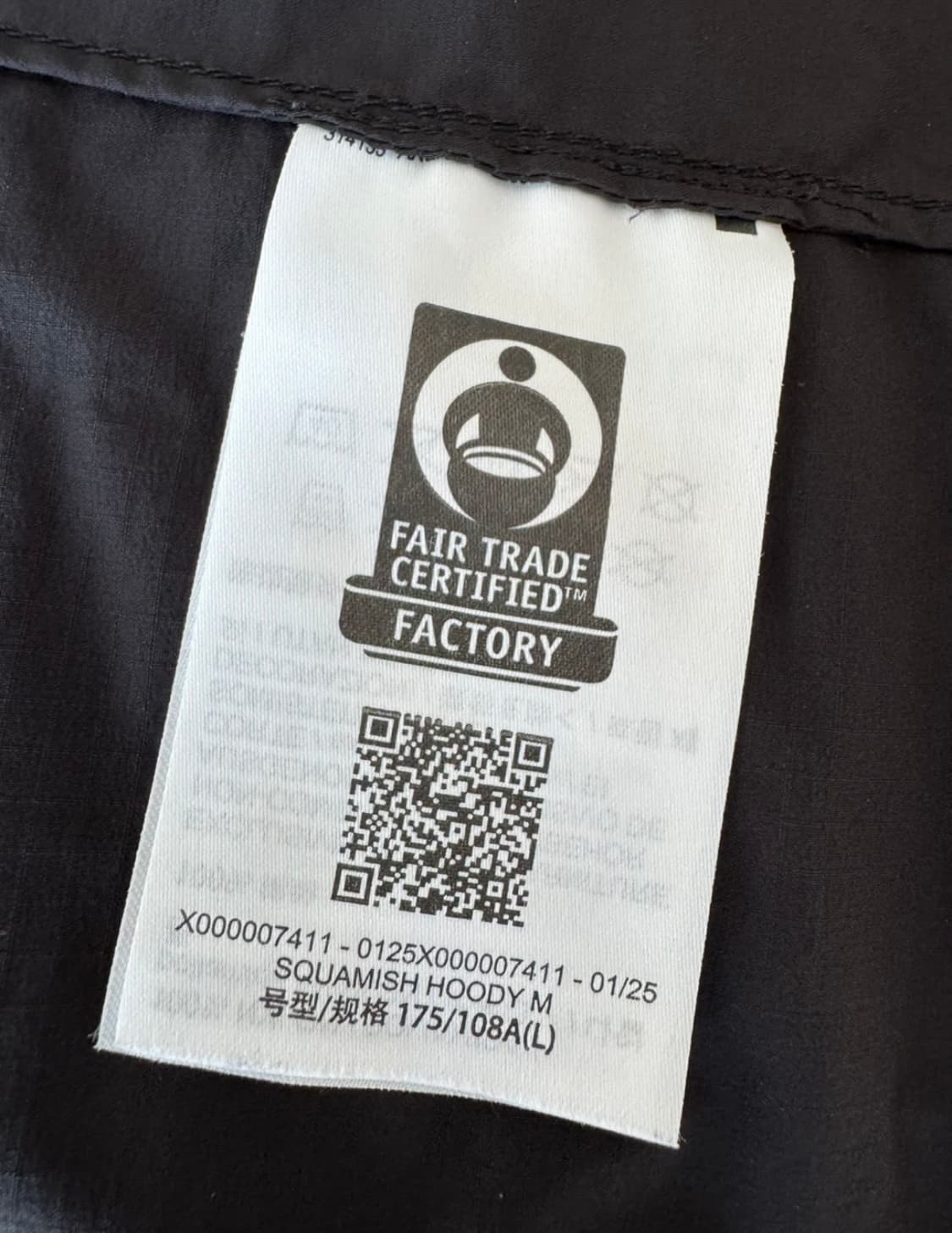 급처 아크테릭스 스쿼미시 후디 바람막이 블랙 상품이미지4