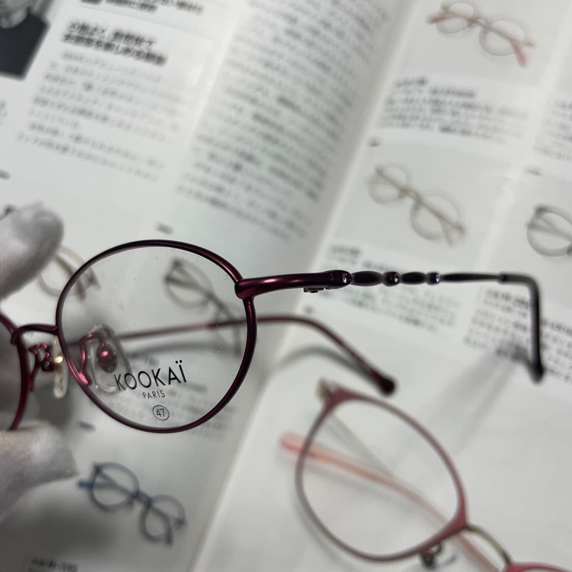 KOOKAI 쿠카이 버건디 티타늄 일본 안경 상품이미지3